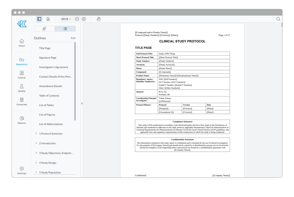 Over 450 PreFormatted ICH Templates No Local Install Required